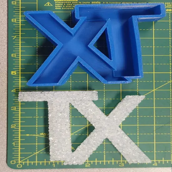 TX Letters Silicone Freshie Mold {2}