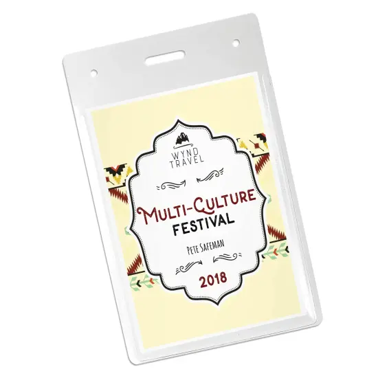 Avery Heavy Duty Badge Holders, 4" x 3", 25 Vertical ID Badge Holders (74472) {2}