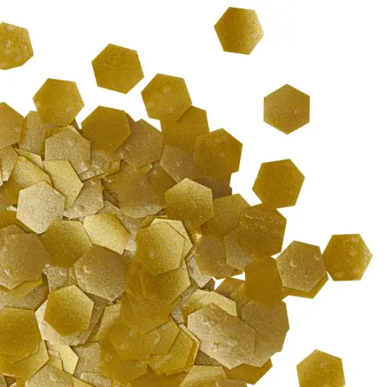 Gold Hexagons Edible Glitter {2}