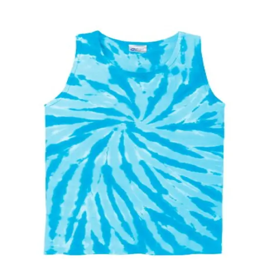 Port & Company&reg; Tie-Dye Tank Top - PC147TT Turquoise {1}