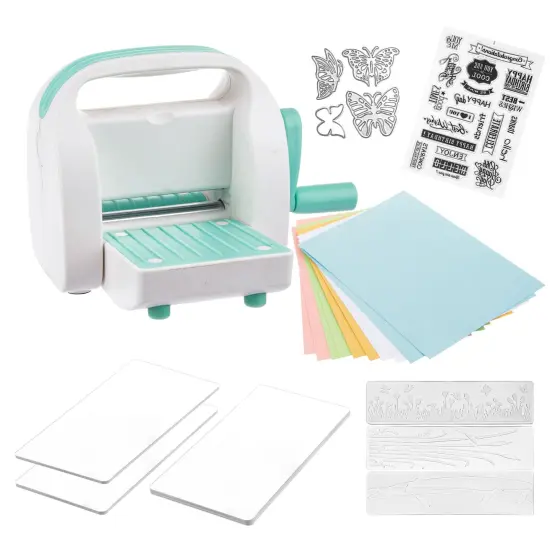 Craft Die Cutting & Embossing Machine, Mini Die Cut Machine, 3 1/8" Feeding Slot for 3" Paper and Other Materials {2}