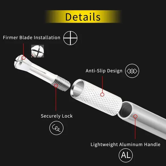 23 Pieces Craft Knife Precision Hobby Knife Kit, 1 Exacto Knife with 20 Spare Art Knife Blades for Art, Scrapbooking, Stencil {6}