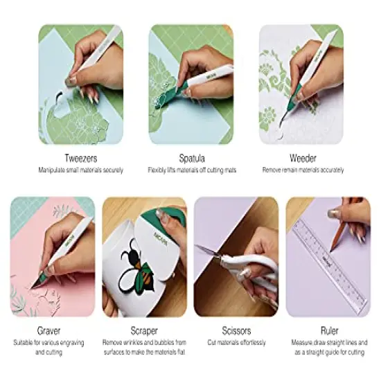 Basic Tool Set Craft Weeding Vinyl Cardstock Crafting Tools Kit for Silhouette/Siser/Oracal {5}