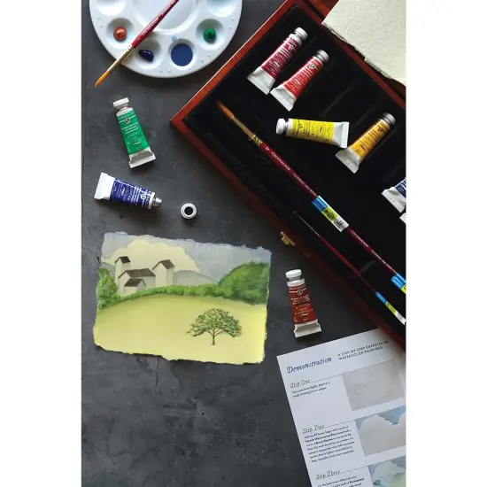 Grumbacher&reg; Finest&reg; Watercolor Wooden Case Set, 14ml {4}