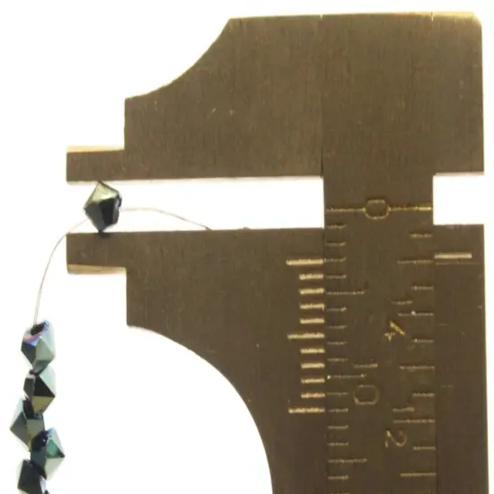 145 3mm Cadet Blue Glass Faceted Diamond Shaped Beads Full Strand {5}