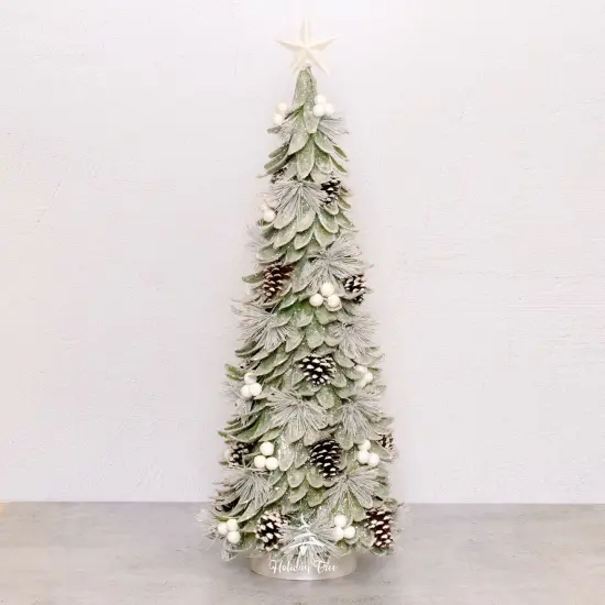 Tabletop Tree Christmas - Wood curl Petal Cone tree - Holiday Tree {1}