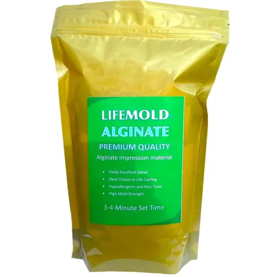 LifeMold Alginate Molding Powder for Hand Casting, Life Casting, Baby Molding Kit, Couples Casting - Non-Toxic Casting - 1lb (454g) {1}