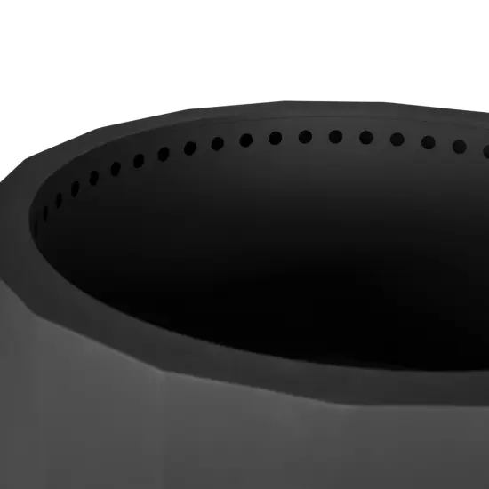 Merrick Lane Aries Portable Steel Smokeless Wood Burning Outdoor Firepit with Waterproof Cover Bronze {10}