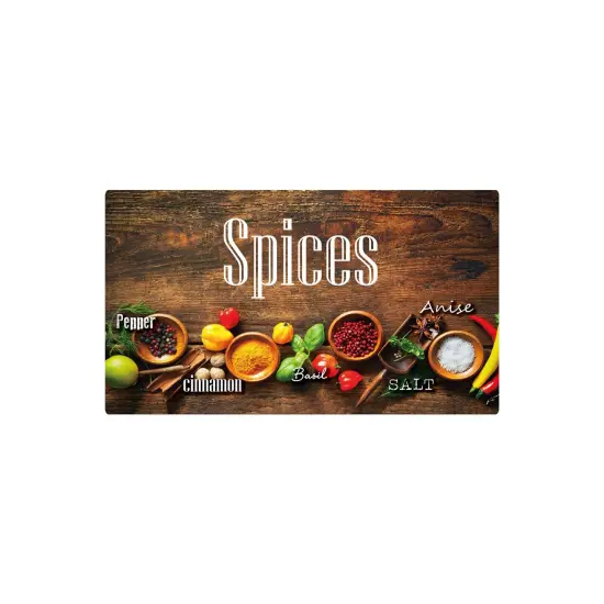 Spices 19.6 in. x 55 in. Anti-Fatigue Kitchen Runner Mat {2}