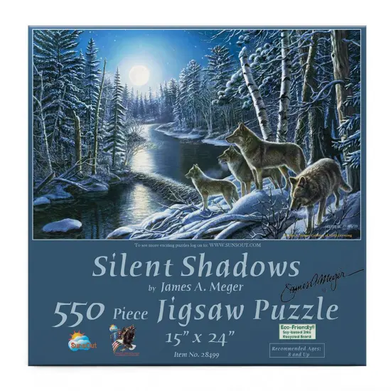 Sunsout Silent Shadows 550 pc Jigsaw Puzzle 28499 {4}
