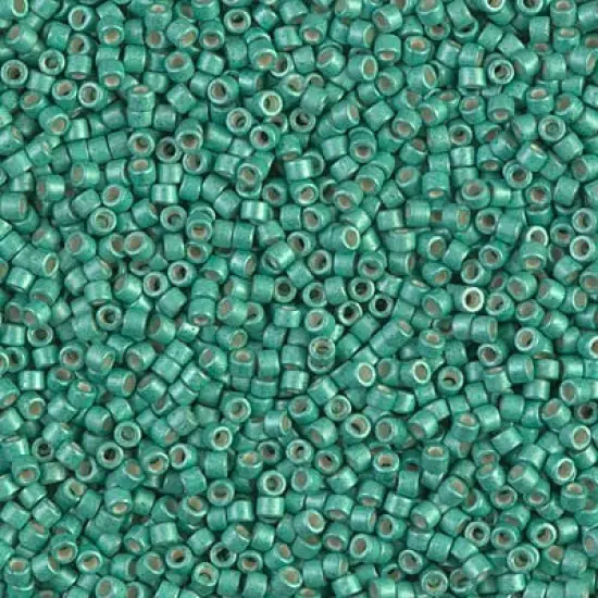Miyuki Delica Bead 11/0 - DB1182 - Galvanized Semi-Frosted Dark Mint {1}