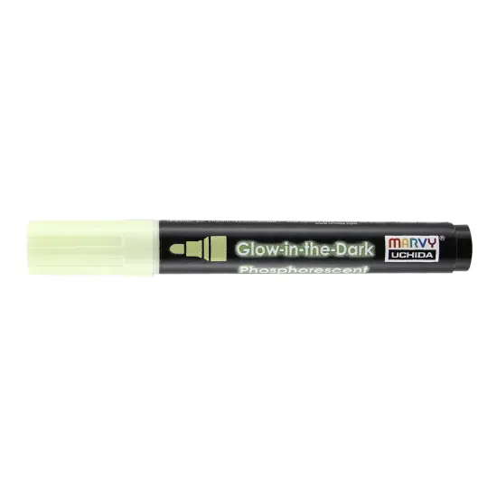 Uchida DecoFabric Glow In The Dark Marker Chisel Tip-Green {1}