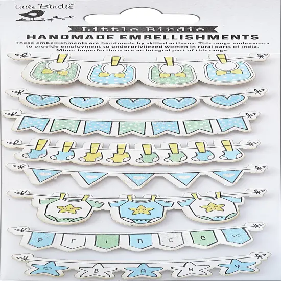 Little Birdie Baby Embellishments 8/Pkg {1}