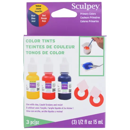Sculpey Color Tints 3/Pkg-Red, Blue and Yellow {1}