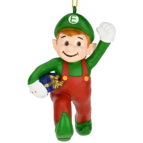 Tree Buddees Super Santa and Elf Bros - Fun & Unique Gamer Christmas Ornaments Super elf {2}
