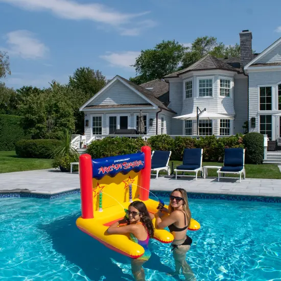 Swim Central Inflatable Arcade Shooter Target Swimming Pool Game, 45" Yellow {6}