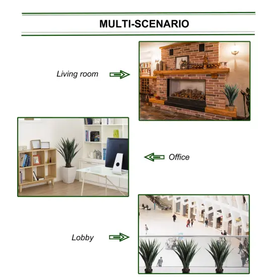 30-Inch Artificial Agave Plant in Stylish Pot | Lifelike Faux Greenery for Indoor & Outdoor D&eacute;cor | Low Maintenance & Realistic Design | Floral Home by Artificial Flowers {4}