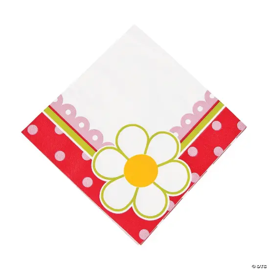16 Piece(s) : Berry 1st Birthday Daisy Luncheon Napkins {1}