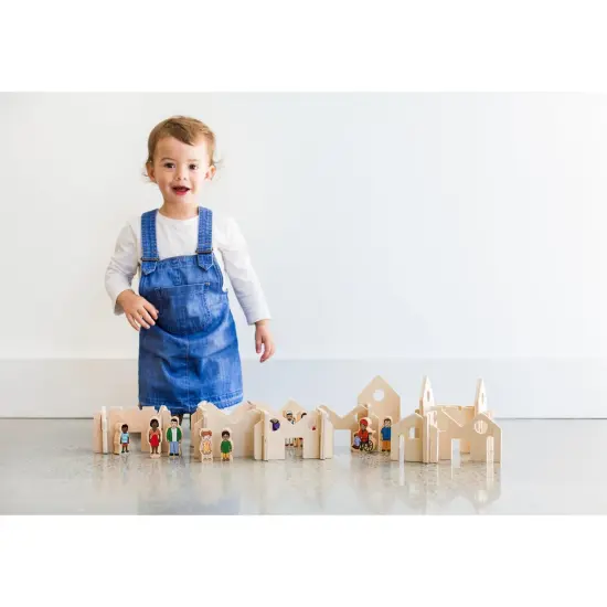 Little Happy Architect Wooden Blocks - Set of 22 - Ages 18m+ {2}