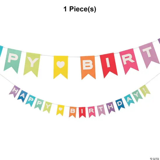 Rainbow Birthday Garland {2}