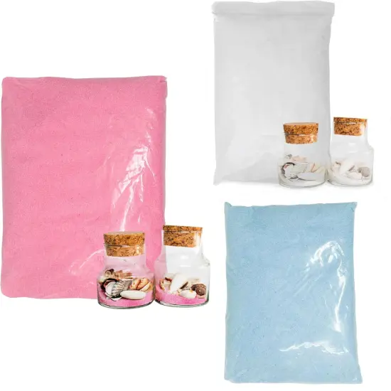 5 lb Decorative Craft Sand - Ideal for Weddings, Therapy, and Creative Projects Blue {7}