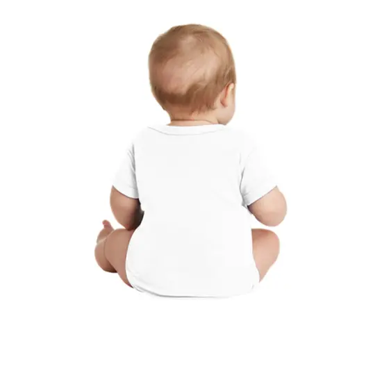 Rabbit Skins&reg; Infant Baby Short Sleeve Rib Tee-3400 White {8}