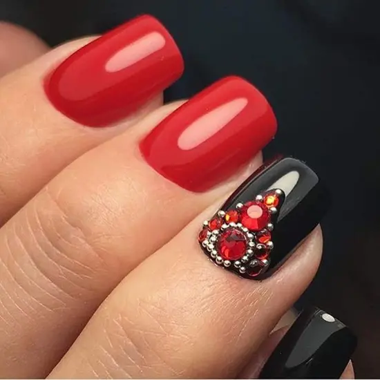 5040 Pieces Red Flatback Rhinestones for Crafting, Crystal Round Gems for Nail Art DIY Crafts Clothes Bags, 6 Mixed Size Hotfix Rhinestones with Tweezers and Picking Rhinestones Pen {4}