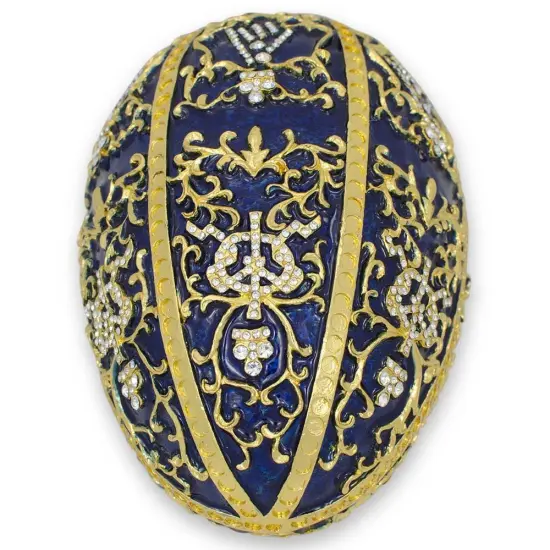 1895 Twelve Monograms Royal Imperial Metal Easter Egg {7}
