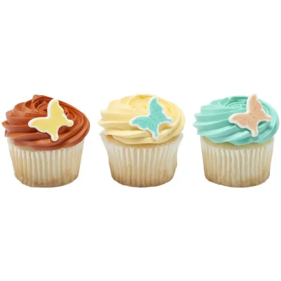 Butterfly Assortment Sweet D&eacute;cor&reg; Edible Decorations 12ct {4}