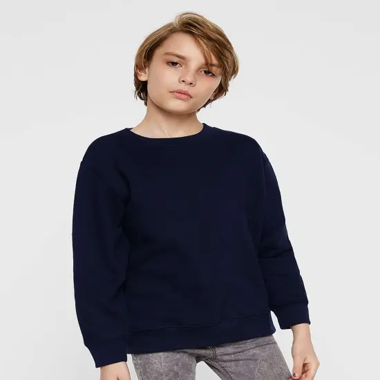 LAT&reg; Youth Elevated Fleece Crewneck Long Sleeve Sweatshirt {5}