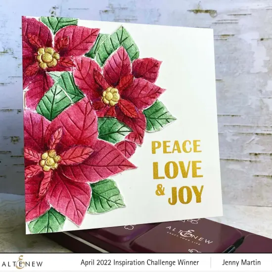Poinsettia Cluster 3D Embossing Folder {2}