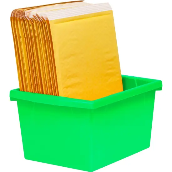 Small Classroom Storage Bin, Green, Pack of 3 {4}