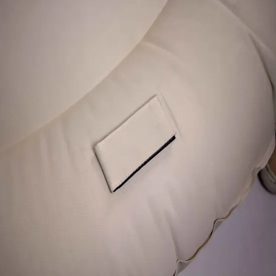 Swimline Cloud Oxford Fabric Inflatable Swimming Pool Island Chaise Float - 60" - Beige {7}