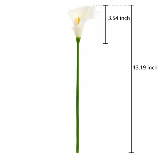20 Artificial Calla Lily Flowers Real Touch Latex Bouquet {4}
