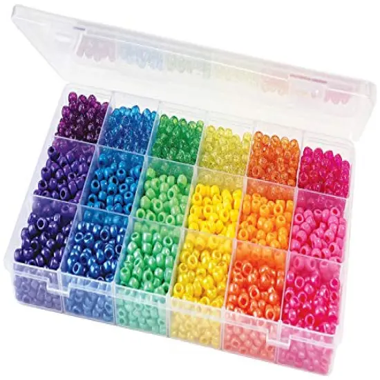 Approximately 2300 Pieces The Sparkles Pony Bead Box {3}