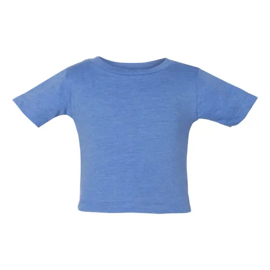 BELLA + CANVAS&reg; Infant Jersey Tee Crewneck Short Sleeve T-Shirt Heat Colu Blue {1}