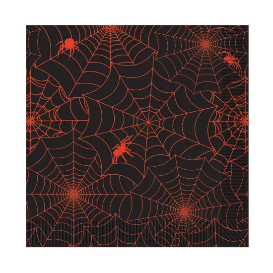 Beistle - Spider Web Luncheon Napkins - 12 Pack {1}