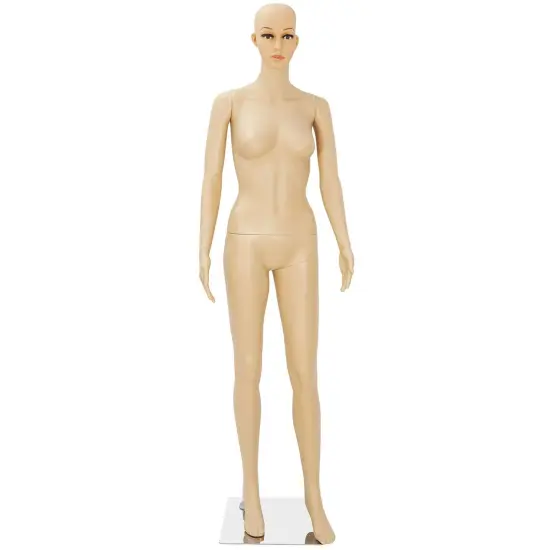 Female Mannequin PP Realistic Display Stand Turns Dress Cloth w/ Base Full Body {1}