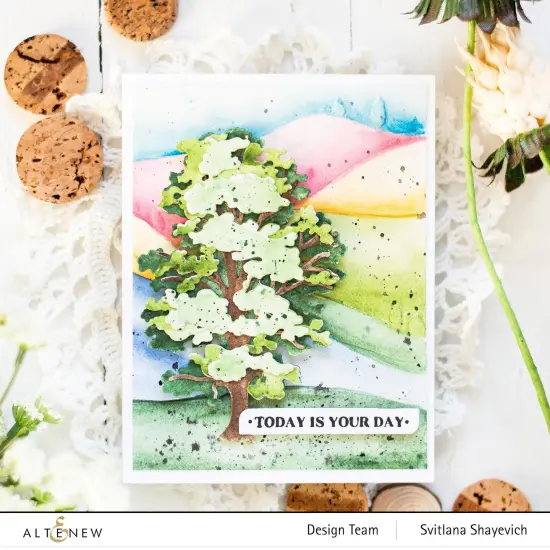 Rolling Hills 3D Embossing Folder {2}