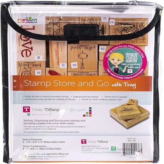 Totally Tiffany Single-Sided Stamp Store and Go Bag 9.5" x 11.5" x 1" {1}