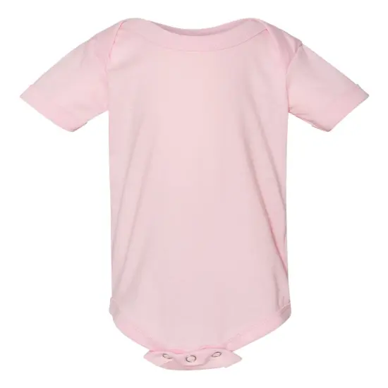 BELLA + CANVAS&reg; Short Sleeve Infant Jersey One Piece Pink {1}