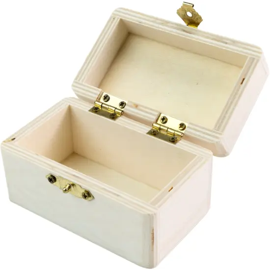 CousinDIY Insert Lid Wood Trinket Box-2"X2.5"X4" {3}