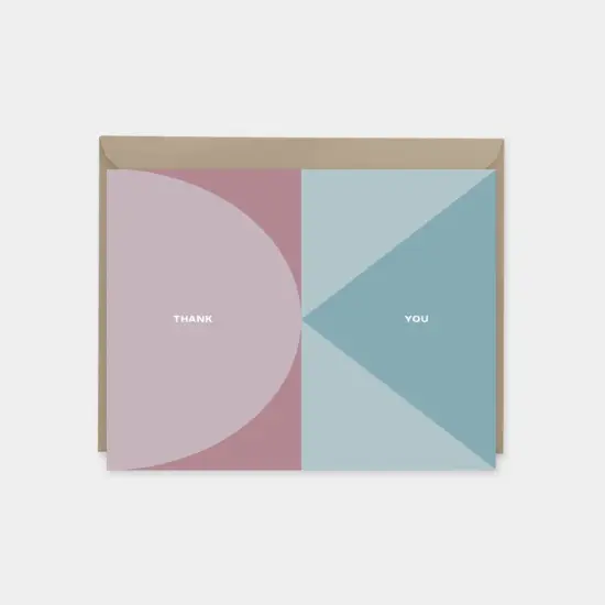 Geo Thank You Card, Modern Thank You {1}