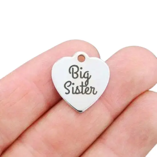 Kitcheniva Big Sister Stainless Steel Charms Silver {2}
