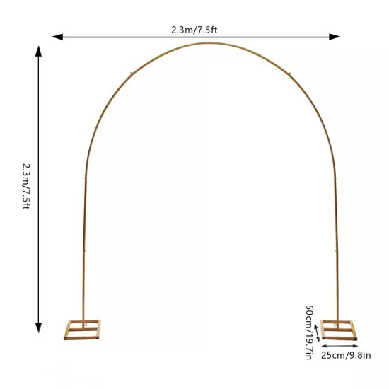7.5ft Metal Wedding Party Arch Backdrop Balloon Flowers Stand Gardens Decoration {4}