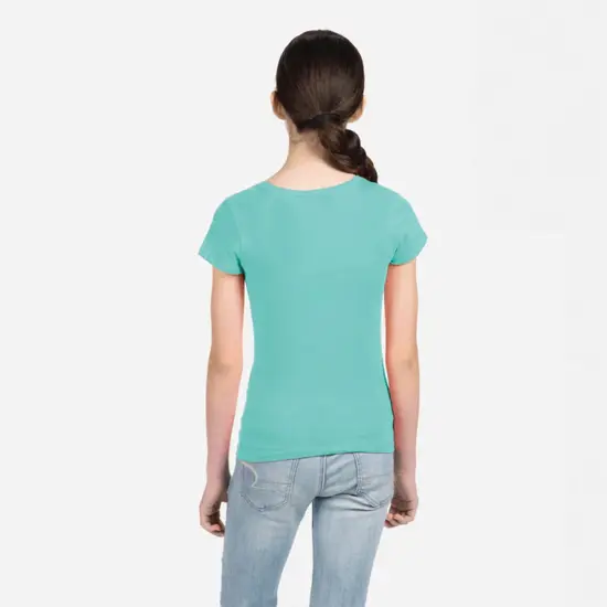 Next Level&reg; Girls Cotton Princess Crewneck Shortsleeve T-Shirt Cancun {7}