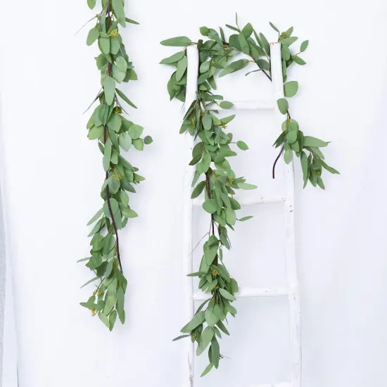 5.5Ft Seeded Eucalyptus Garland {6}