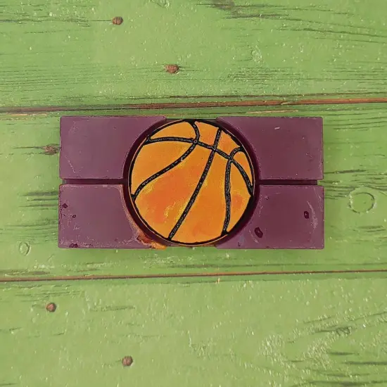 Basketball Snap Out Center Wax Melt Snap Bar Silicone Mold {3}