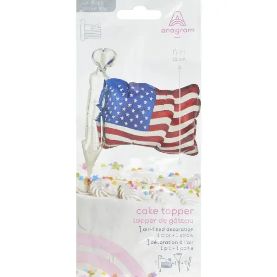 Inflatable American Flag Anagram&reg; Cake Pic {2}