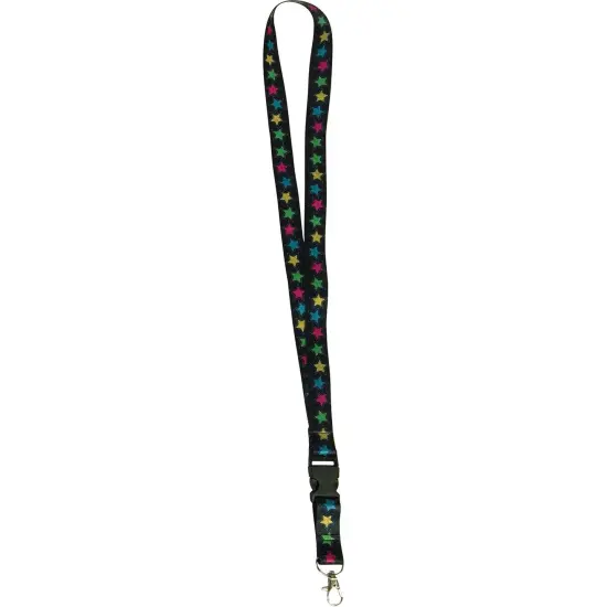 Chalkboard Brights Star Lanyard, Pack of 6 {2}